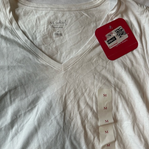 (Last price drop) NWT Isabele Maternity | Basic White Tshirt - Picture 3 of 5
